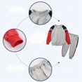 thumbnail image 5 of NOLDARES Baby Boy Fall Clothes Set Long Sleeve Crewneck Sweatshirts Pants Cute Infant Newborn Outfits(T208-Grey), 5 of 5