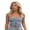 Blue 1, variant on Women Denim Vest, Off Shoulder Street Casual Party Street Fall Buttons Short Wrap Chest Vest
