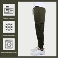 thumbnail image 4 of Men's Cargo Pocket Fleece Jogger Sweatpants (S-2XL), 4 of 5