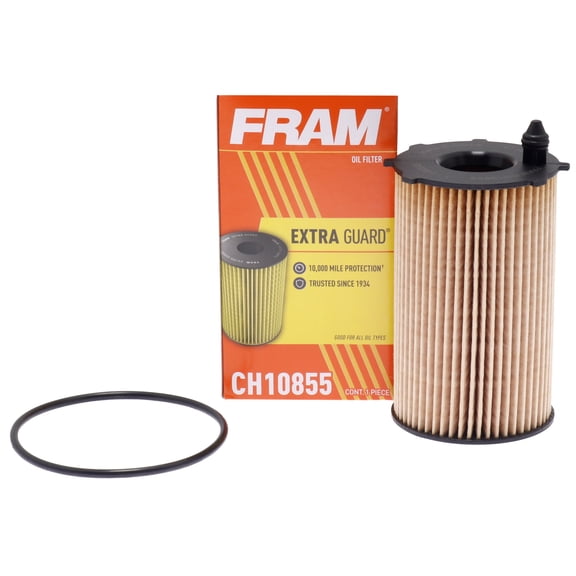 FRAM Extra Guard Oil Filter, CH10855, 10K Miles, Replacement Oil Filter Fits Select Vehicles