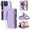 Purple, variant on Crossbody Case for iphone 16 Pro Case Wallet Long Lanyard Rfid Blocking Zipper Bills Slot 9 Card Slots