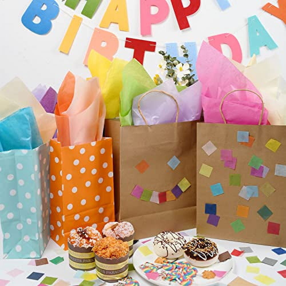 84 Sheets (20 x 26) Tissue Paper for Gift Bags, 28 Assorted Colored  Tissue Paper for Gift Wrapping, Tissue Paper Bulk for Packaging, Rainbow