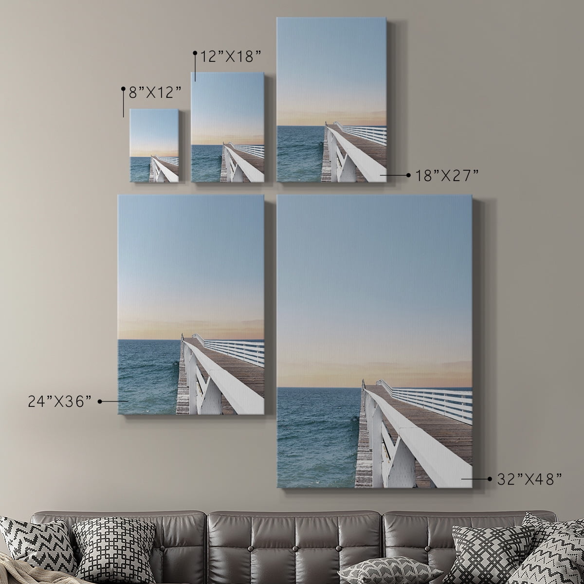 Day at the Pier Premium Gallery Wrapped Canvas - Ready to Hang