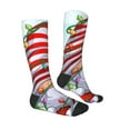 thumbnail image 3 of Balery Funny Christmas Gnome Printed Novelty Socks Men's Women's Crew Socks Sports Socks Knee High Socks Cotton Socks Quirky and Cool Socks, 3 of 9