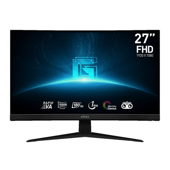 MSI G272QPF E2, 27" QHD 180Hz 1ms 16:9 Rapid IPS Tilt Swivel Height Pivot Adjustment, Flat Gaming Monitor