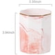 thumbnail image 2 of Portalápices de escritorio de cerámica con diseño de mármol, organizador de escritorio para tazas de lápices (rosa) JFHHH pequeña, 2 of 4