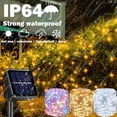 thumbnail image 2 of Guirnalda de luces LED solares para exteriores, luces de hadas impermeables para Navidad, fiesta festiva, Patio, jardín, lámpara de decoración, 2 of 4