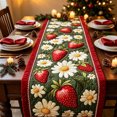 thumbnail image 2 of 2026 Christmas Home Party Decoration Quilted Table Runner Strawberry And Daisys Designs Farmhouses Rustics Home Decor For Dining Table Kitchen Christmas Christmas Celebration Party Supplies, 2 of 7