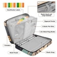 thumbnail image 4 of Haosy Accordion File Organizer Zipper Binder 500 Sheet 6-Tab Expanding File Folder Multi-Pocket 1.2 Inch 3 Ring Pumpkins Surround Cute Witch, 4 of 7
