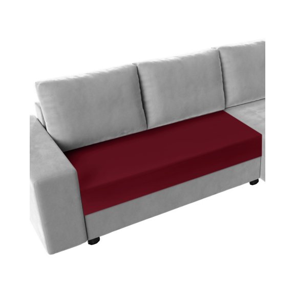Pure Red Wine Couch Cushion Covers Stretch, Washable Sofa Seat Covers Individual Seat Cushion Sofa Slipcovers Simple Solid Color Couch Cover Furniture Protector M-1PCS