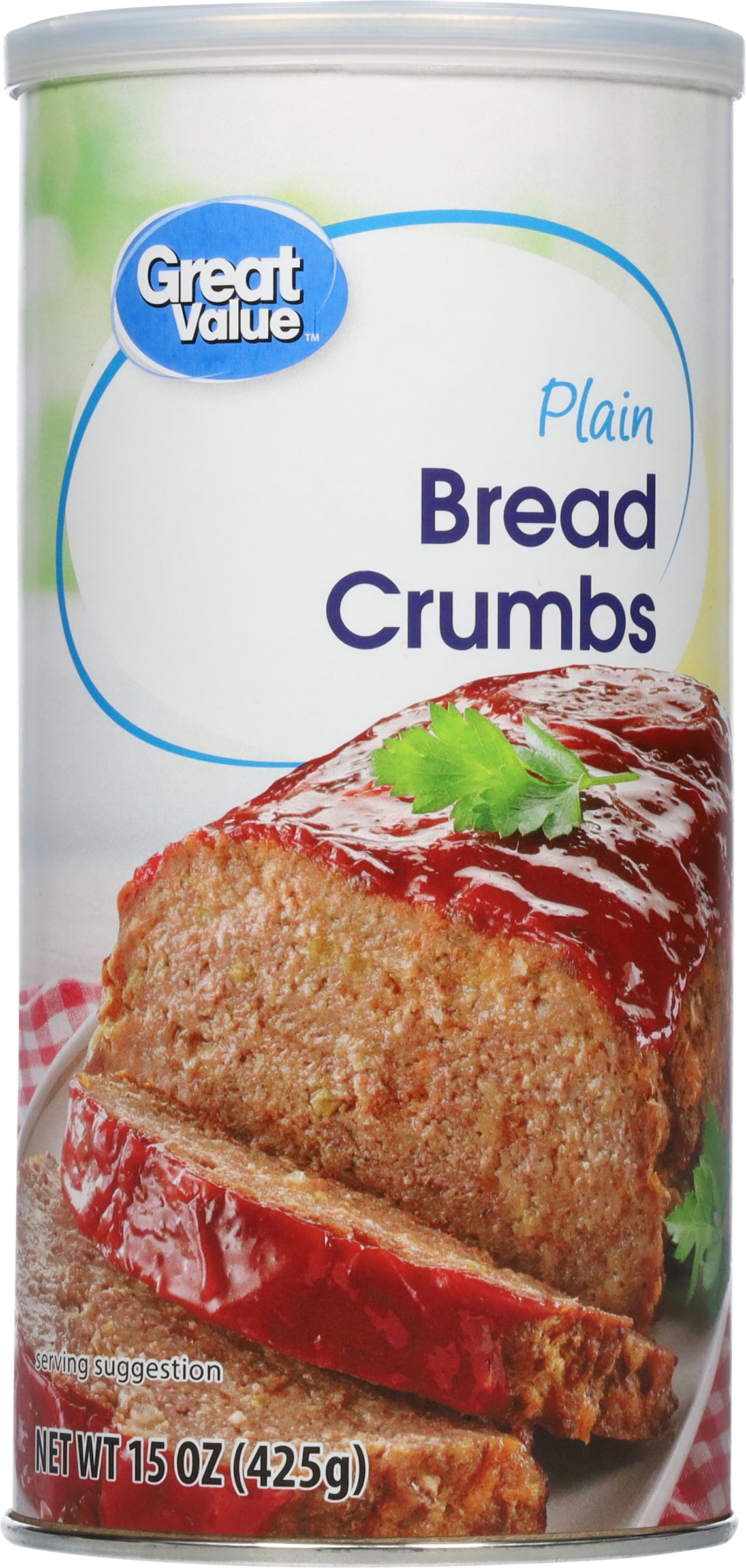 Great Value Plain Bread Crumbs, 15 oz