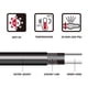 thumbnail image 2 of Manguera de Jardín Worth Long Leader Negra 5/8 pulg x 30 m, 2 of 7