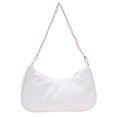 thumbnail image 2 of Bolsa Moda mujer PU Color sólido axila hombro bolso cadena bolso (blanco) JShteea Para Estrenar, 2 of 9