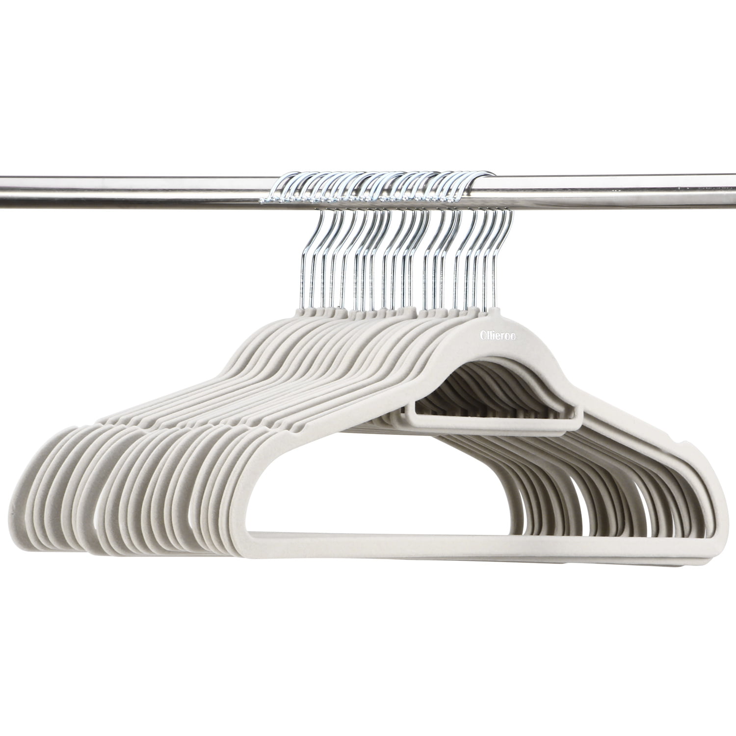 Ollieroo Premium Velvet Hangers,50 Pack Clothing Hangers,Non-Slip