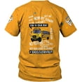 thumbnail image 4 of Personalized School Bus Driver Shirt Custom School Bus Driver Shirts Yellow Bus Driver 3D T Shirts Tshirt for Men and Women (Style 2), Large-5X-Large (S), 4 of 5