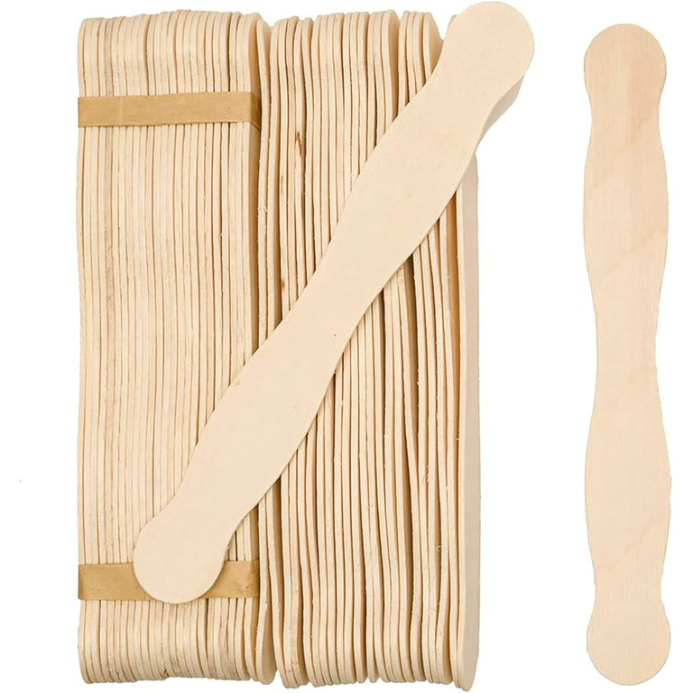 Wooden 8 Fan Handles, Wedding Programs, or Paint Mixing, Pack 300, Jumbo  Craft Popsicle Sticks for Auction Bid Paddles, Wooden Wavy Flat Stems for  any DIY Crafting Supplies Kit, by Woodpeckers 