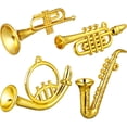 thumbnail image 3 of 4 Pcs Mini Instruments de Musique en Plastique pour Maison de Poupée Modèle de Saxophone Trompette Réaliste Décorations, 3 of 5