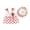 Red, variant on Girl's Dresses Print Cute Casual Comfortable Kids Clothes