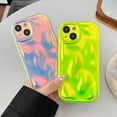 thumbnail image 5 of Cute Water Ripple Shape Camera Lens Protection Soft Compatible with iPhone Case (Fluorescent Orange,iPhone 12 Pro), 5 of 15