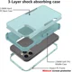 thumbnail image 3 of Funda diseñada para iPhone 13 Pro Max, cubierta de goma de cuerpo completo resistente a prueba de golpes de tres capas para iPhone 13 Pro Max, gris verde JAMW Sencillez, 3 of 5