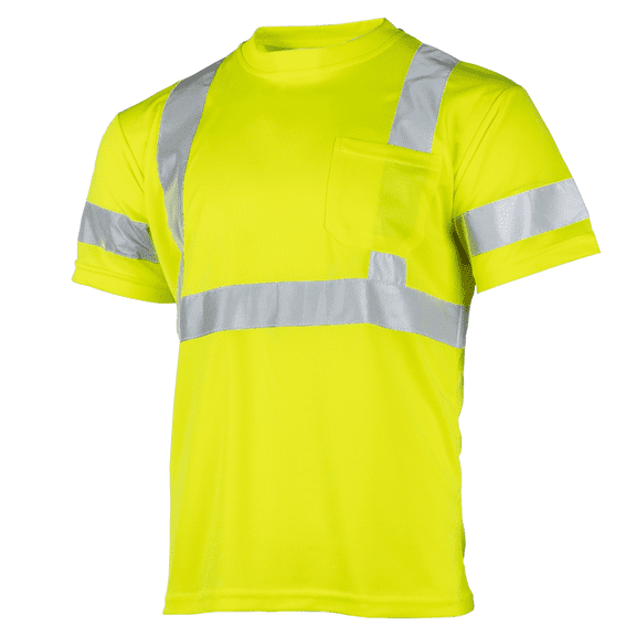 JORESTECH Hi-Vis Short-Sleeved Work Safety T-Shirt, TS-22 (Yellow, L)