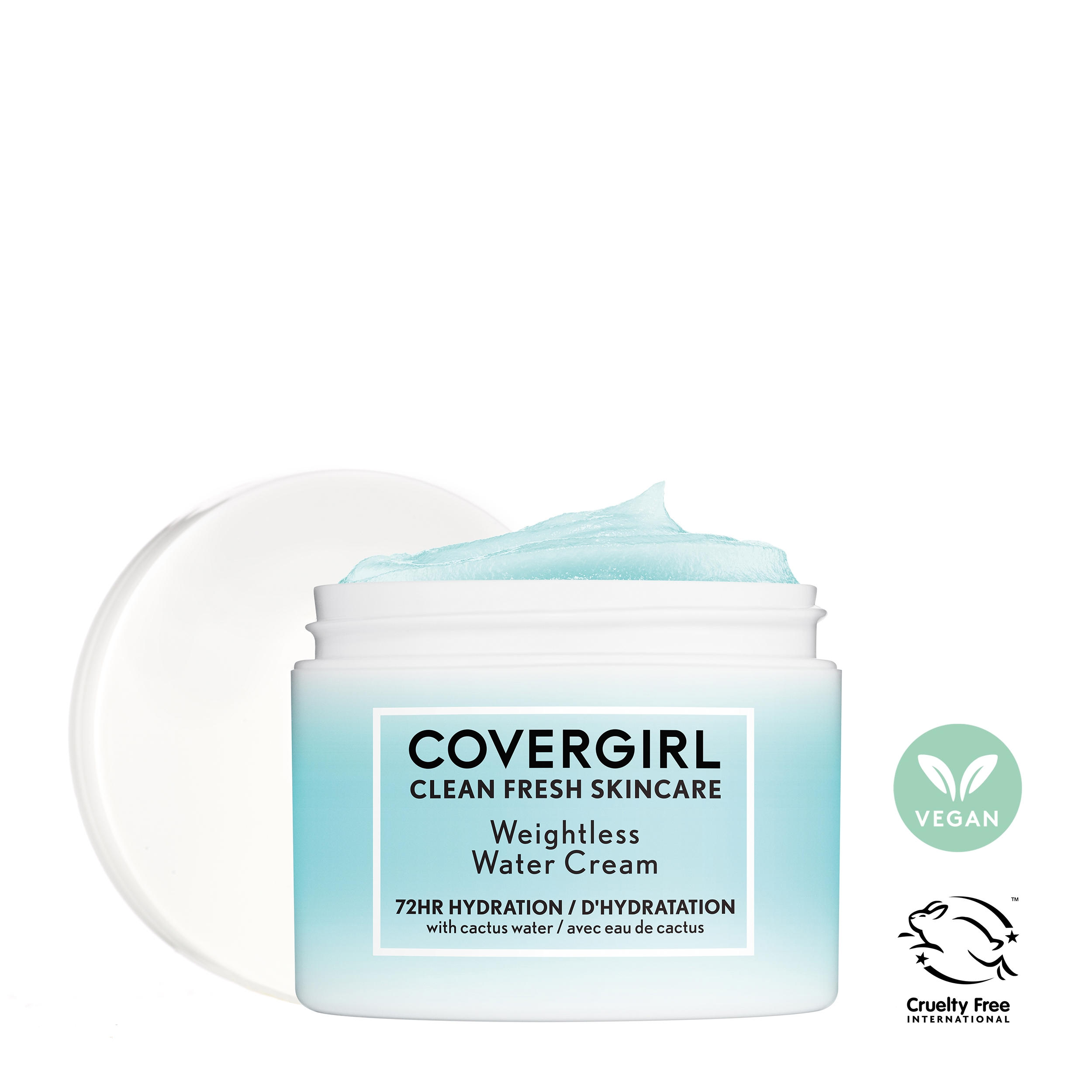 COVERGIRL Clean Fresh Skincare Weightless Water Cream Face Moisturizer, 2.0 fl oz - image 4 of 11