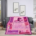 thumbnail image 3 of Yibo Gymnastic Gifts Blanket Flannel Soft and Comfortable Anti-static Bed Sofa Blanket, 3 of 7