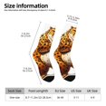 thumbnail image 2 of Fotbe Cartoon Cheetah With Attitude Calcetas Largas con Estampado para Hombre y Mujer – Calcetas de Compresión Transpirables y Elásticas, Viajar y Uso Diario Talla 5-11, 2 of 6