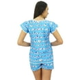 thumbnail image 6 of Bimba Women's Cotton Nightwear Button-Down Top With Shorts Cute Night Suit Set, 6 of 7
