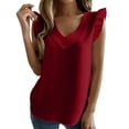 thumbnail image 1 of Blusas de Manga Larga para las Mujeres Color Sólido V-Cuello Cremallera Top Casual, Relajado Ajuste Blusa Diaria, 1 of 9
