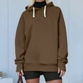 thumbnail image 6 of Xdegoge Womens Oversized Hoodies Drawstring Long Sleeve Casual Hoodie with Thumb Hole Raglan Solid Color Athletic Comfy Hooded Sweatshirts 2025 Winter Trendy Tops, 6 of 9
