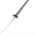 thumbnail image 3 of Baohd Model Train Lamppost with Ladder Courtyard Decorations LED Railway Light Two-Heads Track Lamp Table Scenery Accessories Black (White Light), 3 of 8