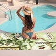 thumbnail image 7 of GZHJMY Beach Towel for Women Girls, Elegant Coffee Pattern Bath Towel, Oversized Lightweight Sport Towel, 31x71 Inch, 7 of 7