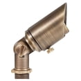 thumbnail image 2 of Cast Brass 12V Mini Outdoor Spotlight (Bronze) with 2W 175 Lumen 2700K Warm White MR8 LED Bulb for Low Voltage Landscape Lighting of House, Yard, Trees, Bushes, Shrubs, Columns or Patio, 2 of 7