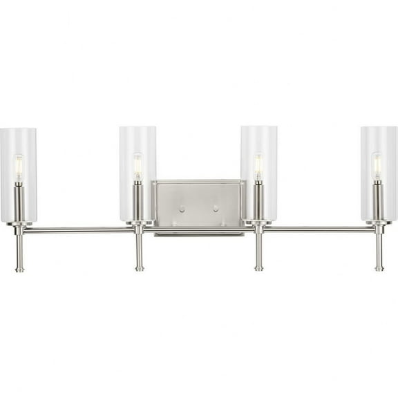 P300359-009-Progress Lighting-Elara - 4 Light Bath Vanity In New Traditional Style-11.5 Inches Tall and 5.12 Inches Wide-Brushed Nickel Finish