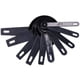 thumbnail image 4 of Juego de 10 piezas de cuchara medidora de plástico, juego de herramientas para hornear NoBPA, accesorio de cocina para el hogar (negro), 4 of 5