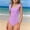 03a Purple, variant on Bathing Suits for Teens One Piece Girls Swimsuit Ruffle Adjustable Straps One Piece Bathing Suit Solid Color Ruched Girls' Swimwear 9-16Y