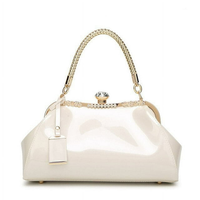 LHSHID Quality luxury evening messenger bags for women handbags patent leather ladies shoulder bag Ladies Clutchs Wedding Party Bags