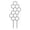 A, variant on Plant Support Stakes Leaf Shaped Plant Trellis,Garden Vine Climbing Support for Potted Plants, Decorative Flower Trellis for Indoor Outdoor Climbing Plants,A