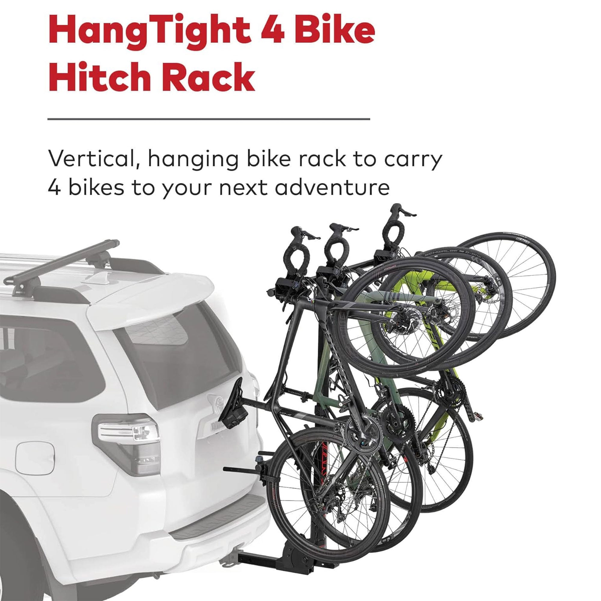 Yakima HangTight 4 Hanging Hitch Steel Bike Rack for 2 Inch Hitch Receivers Walmart