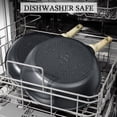 thumbnail image 5 of GiPP Nonstick Deep Frying Pan 9.5 Inch Saute Pan with Lid,Easy to Clean,Compatible with All Stovetops,with Heat-Resistant Handle, 5 of 7