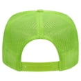 thumbnail image 3 of Couver 5 Panel High Crown Mesh Back Trucker Hat, Polyester Foam Front, Neon Green, 12PCS Bulk Set Pack, 3 of 7