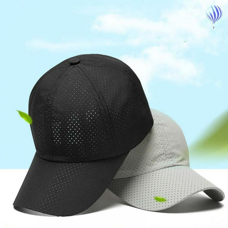 Prettyui Polyester Baseball Cap Men Women Gray Sun Hat with Adjustable  Elastic Band