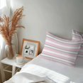 thumbnail image 6 of Pink Grey Stripe Lumbar Pillow Covers 20x12 Inch Set of 2, Farmhouse Modern Art Striped Waterproof Outdoor Pillow Covers, Decorative Cushion Pillowcases for Couch, Sofa, Bed, Garden, Patio, 6 of 9