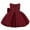 Red, variant on Tiijoy Toddler Girls Bow Pleated Formal Dress Sleeveless Wedding Birthday Party Pageant Dress