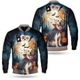 thumbnail image 3 of Happy Halloween Vampire Labrador Retriever BOO with Pumpkins Fun and Spooky All Over Print 3D Baseball Jacket Lab Dog Lover Gifts Bomber Jacket Softball - 00018, 3 of 6