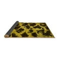 thumbnail image 2 of Ahgly Company Indoor Rectangle Abstract Yellow Modern Area Rugs, 2' x 5', 2 of 4