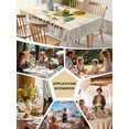 thumbnail image 5 of Sunflower Table Cloth, Waterproof Tablecloth for Rectangle Tables, Vintage Botanical Reusable Washable Fabric Table Cover for Restaurant Kitchen Dining Tables 60"x120" Farmhouse Floral, 5 of 9