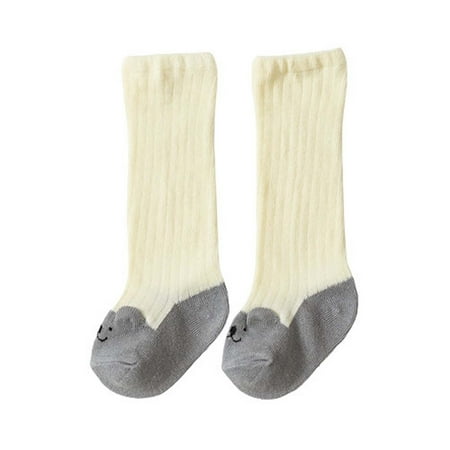 

APEXFWDT Baby Knee High Socks Girls Boys Tube Long Socks Newborn Infants Toddlers Anti-skid Cute Cartoon Socks