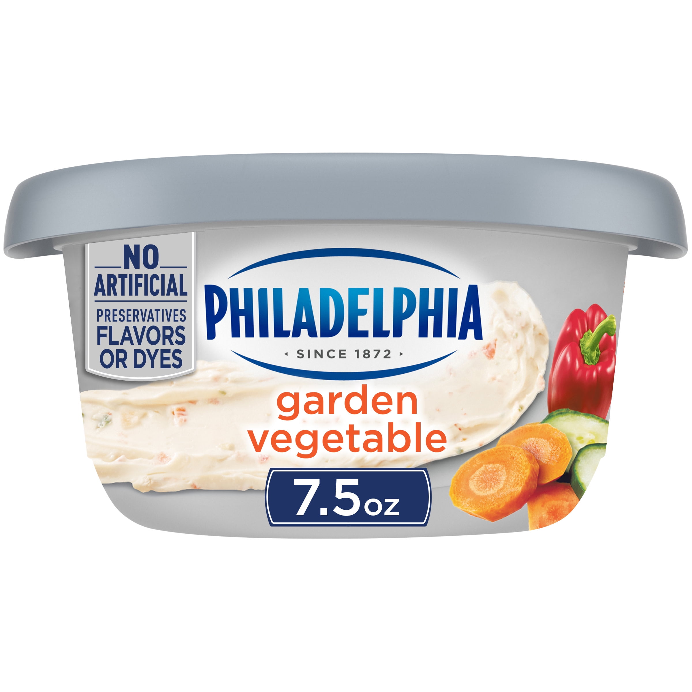Philadelphia Garden Vegetable Cream Cheese Spread, 7.5 oz Tub